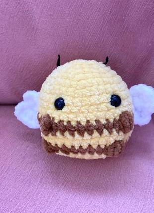Мягкая игрушка пчёлка в стиле чиби плюшевая игрушка ручной работы