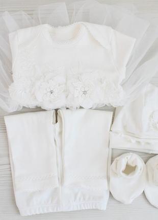 Платье для крещения девочки, в молочном цвете, от 630 грн1 фото