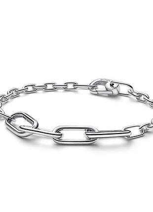 Серебряный браслет серебро пандора pandora silver s925 ale met с биркой и пломбой 925 проба pandora me тонкий из звеньев