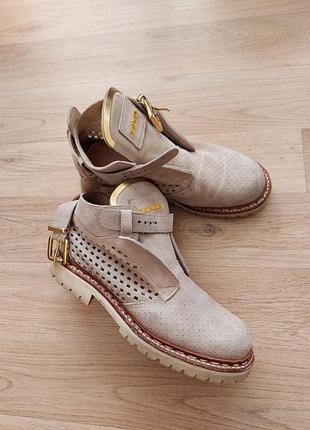 Ботинки balmain 37р оригинал люкс кожаные