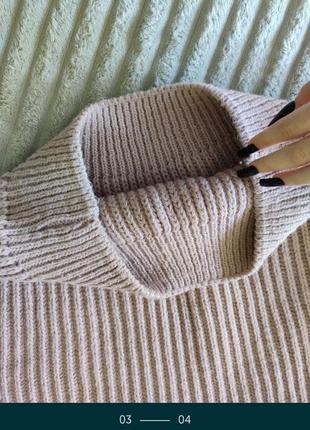S очень теплый мохеровый вязанный укорочённый оверсайз свитер9 фото
