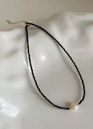 Чокер с натуральной речной жемчужиной