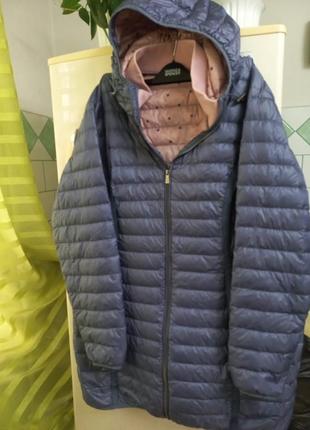 Курточка пальтовесна -осень пух-перо жен.50-52next вьетнам5 фото