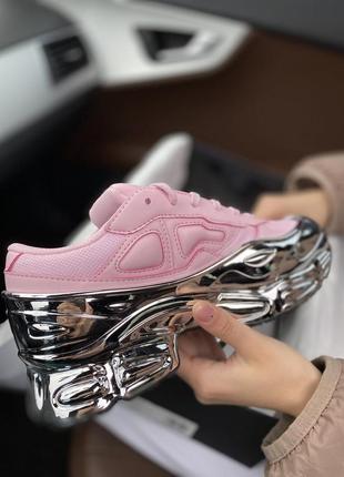 Adidas raf simons ozweego 🆕 женские кроссовки адидас раф симонс 🆕 розовые/серебристые6 фото