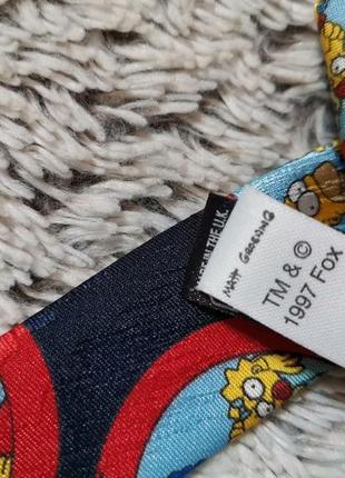 Галстук винтажный с симпсонами, the simpsons