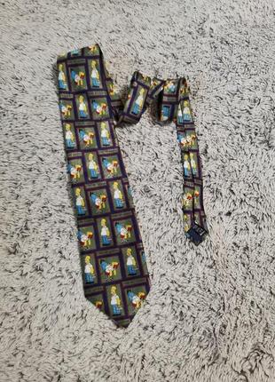 Галстук винтажный с симпсонами, the simpsons