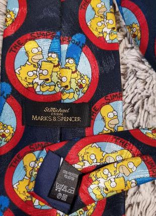 Галстук винтажный с симпсонами, the simpsons