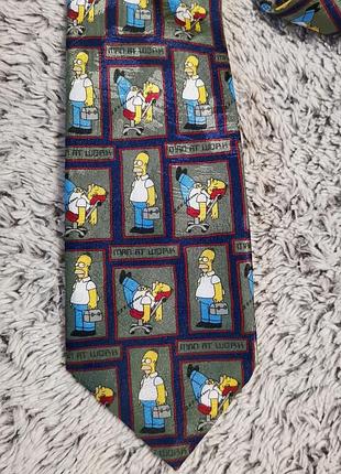 Галстук винтажный с симпсонами, the simpsons