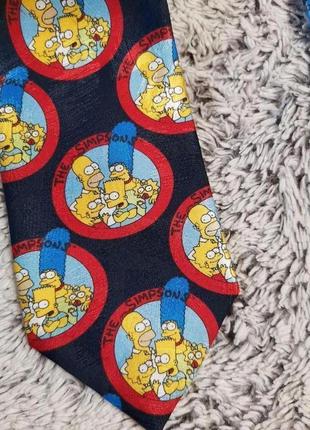 Галстук винтажный с симпсонами, the simpsons