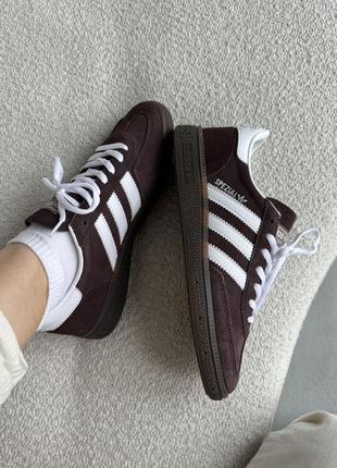 👟 кеди adidas spezial brown/white      / наложка bs👟5 фото