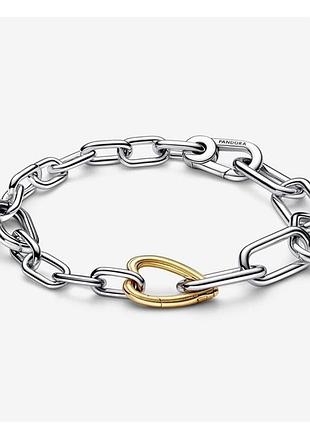 Срібний ланцюговий браслет ланцюжок на руку срібло пандора pandora silver s925 ale met з біркою і пломбою 925 проба