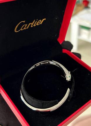 Есть видео браслет в стиле cartier серебряный пантера1 фото