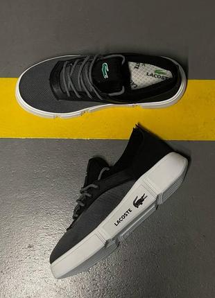 Чоловіче взуття lacoste black silver7 фото