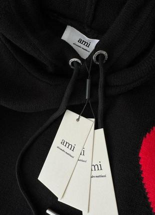 Худи в стиле amina muaddi с капюшоном повязка белый черный3 фото