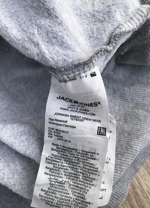 Светр jack & jones реглан кофта новий свитер лонгслив стильный  худи пуловер актуальный джемпер тренд4 фото