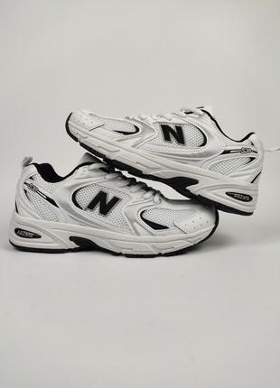 Кроссовки new balance 530 white black details