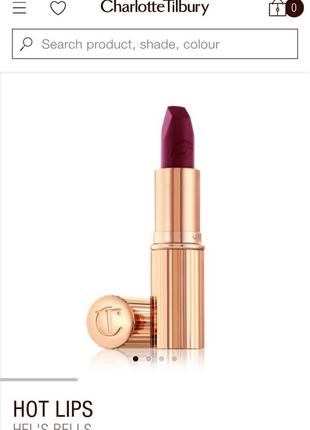 Помада charlotte tilbury night crimson 3.5g7 фото