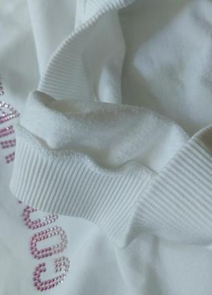Свитшот белый monnalisa утепленный 4 года, люкс бренд5 фото
