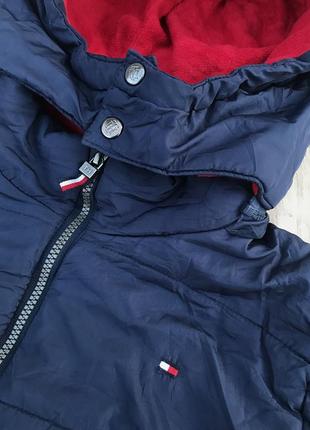 Куртка tommy hilfiger теплая на флисе пуховик4 фото