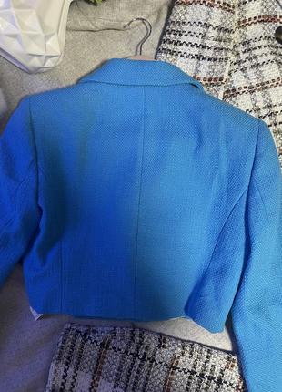 Небесный 💙💙💙 блейзер пиджак твид zara s5 фото