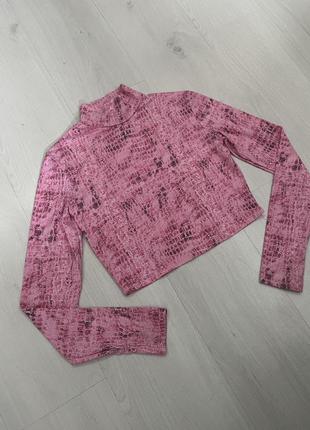 Лонг у принт змії з розрізами для пальчиків