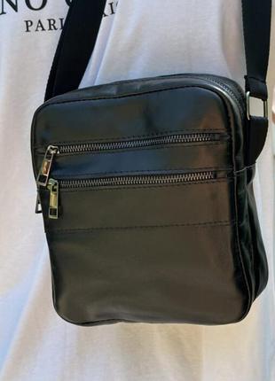 Стильна чоловіча шкіряна сумка через плече yozone detroit плечова шкіряна сумка для чоловіків5 фото