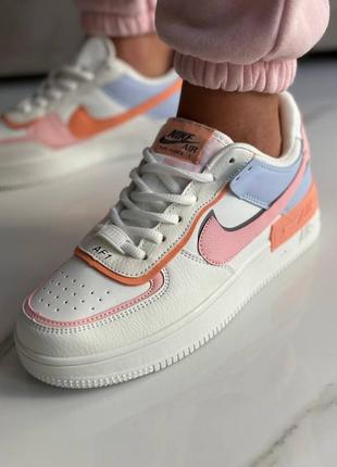 👟 кросівки  nike air force 1 shadow pink peach           / наложка bs👟