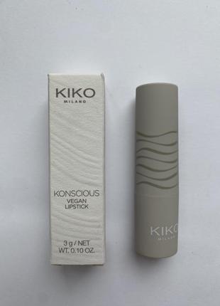Кремовая помада kiko milano konscious vegan с питательными маслами 3г1 фото