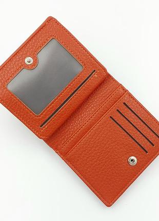 Кошелек женский эко кожаный маленький оранжевый saralyn 8001-5 orange2 фото