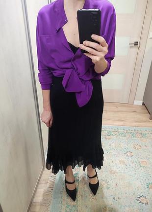 Шовкова спідниця в стилі  zara