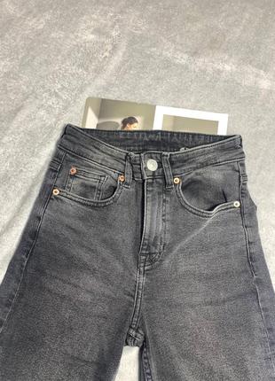 H&m джинсы прямые с высокой посадкой3 фото