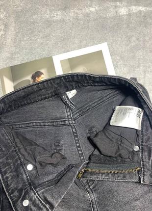 H&m джинсы прямые с высокой посадкой4 фото