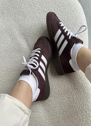 Без передоплати ‼️ жіночі кросівки adidas spezial handball  brown/white/ адідас спешиал коричневі  / чоловіче спортивне взуття5 фото