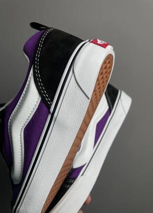 Женские кроссовки vans knu purple black white6 фото