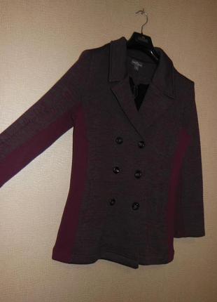 Куртка-пиджак на флисе тёплый комбинированный трикотаж market & espruce (сша) p. l3 фото