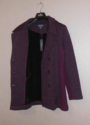 Куртка-пиджак на флисе тёплый комбинированный трикотаж market & espruce (сша) p. l5 фото