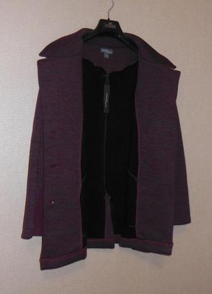 Куртка-пиджак на флисе тёплый комбинированный трикотаж market & espruce (сша) p. l7 фото