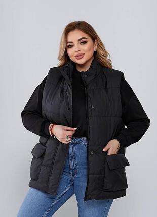 Жилетка женская теплая цвета