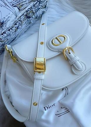 Женская сумка белая молодежная через плечо, маленькая dior1 фото