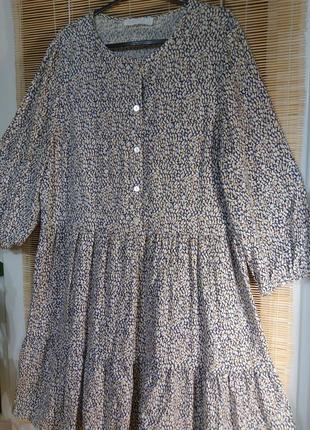 Штапельна ярусна сукня primark 8