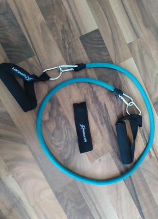 Эспандер трубчатый prosource single stackable resistance band зелёный1 фото