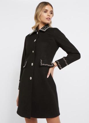 Изысканное классическое фирменное пальто женское, гламурное пальто2 фото