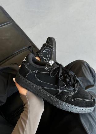 Жіночі кросівки jordan 1 low x travis scott og люкс якість