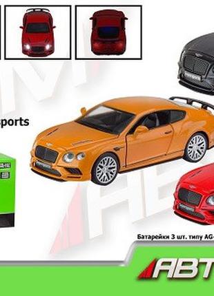 Машина мет. автопром арт. 68434 (48 шт./2) 1:32 bentley continental gt supersports, бат., світло,зву