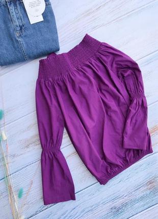 ‼️скидки‼️фіолетова блуза, топ, рубашка, фиолетовая блузка na-kd4 фото