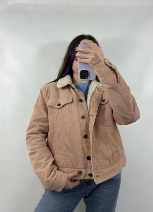 Женская вельветовая куртка, шерпа1 фото