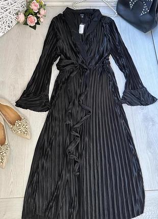 Платье вечернее шикарное плисе boohoo