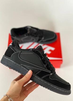 Жіночі кросівки jordan 1 low x travis scott og люкс якість