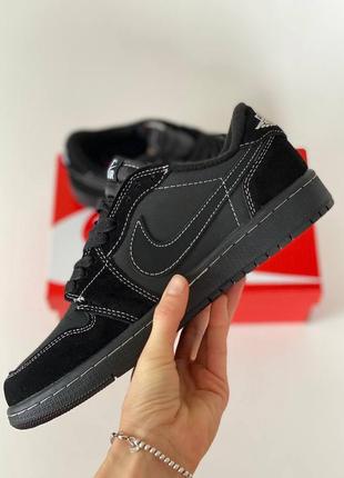 Женские кроссовки jordan 1 low x travis scott og люкс качество7 фото