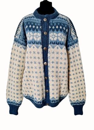 Супер классный стильный красивый шерстяной шерстяной шерстяной винтажный кардиган свитер ручная работа ретро винтаж шерсть